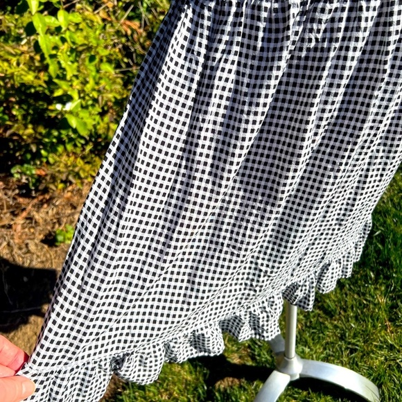 AUW- Black and White Gingham Dress 👗 ( plus size 1X ) - Picture 2 of 7